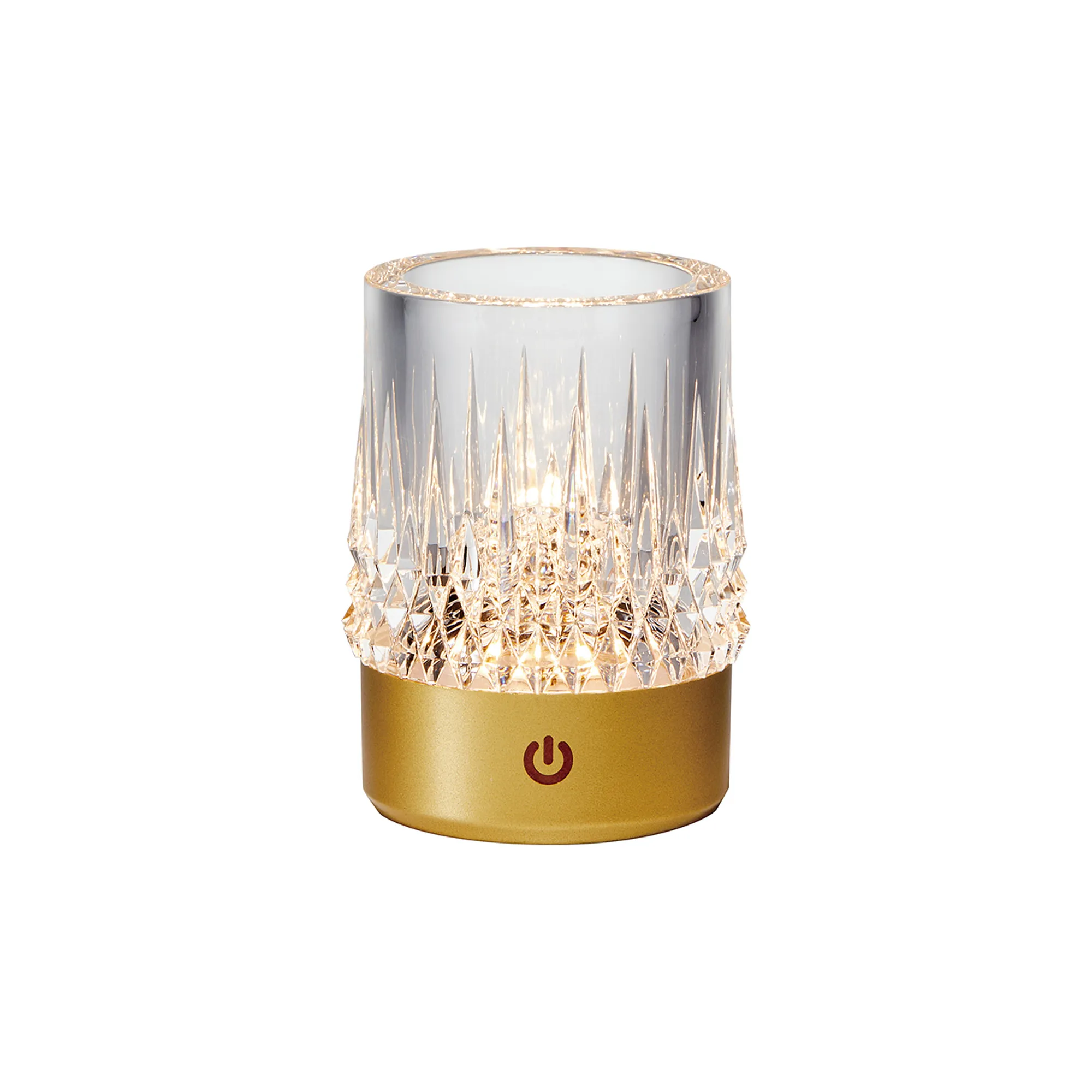 M9083  Lax Rechargeable Battery Operated Table Lamp, 1W LED, 3000K, 3-Step Dimmable, IP44, Gold